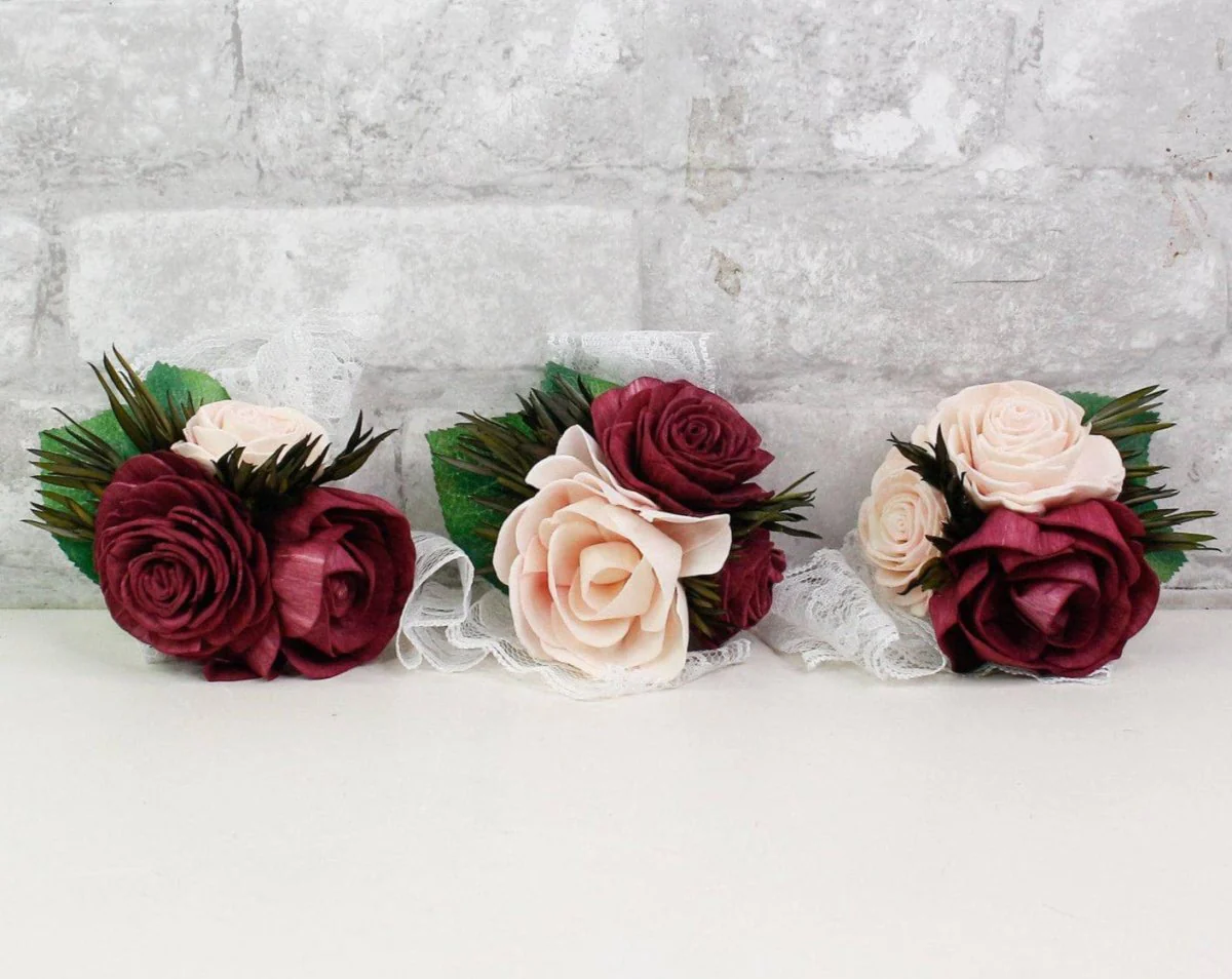 Blushing Belle Corsage (Set of 3)