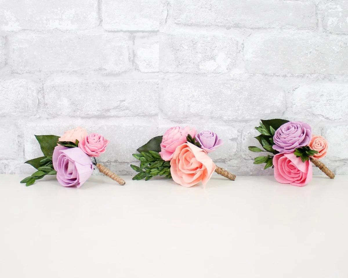 Botanical Beauty Boutonniere (Set of 3)