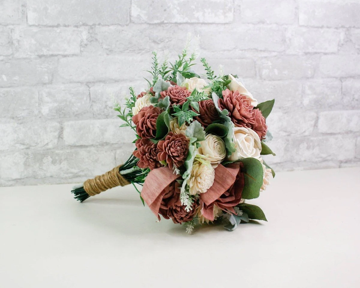 Cinder Rose Bridal Bouquet - Image 2