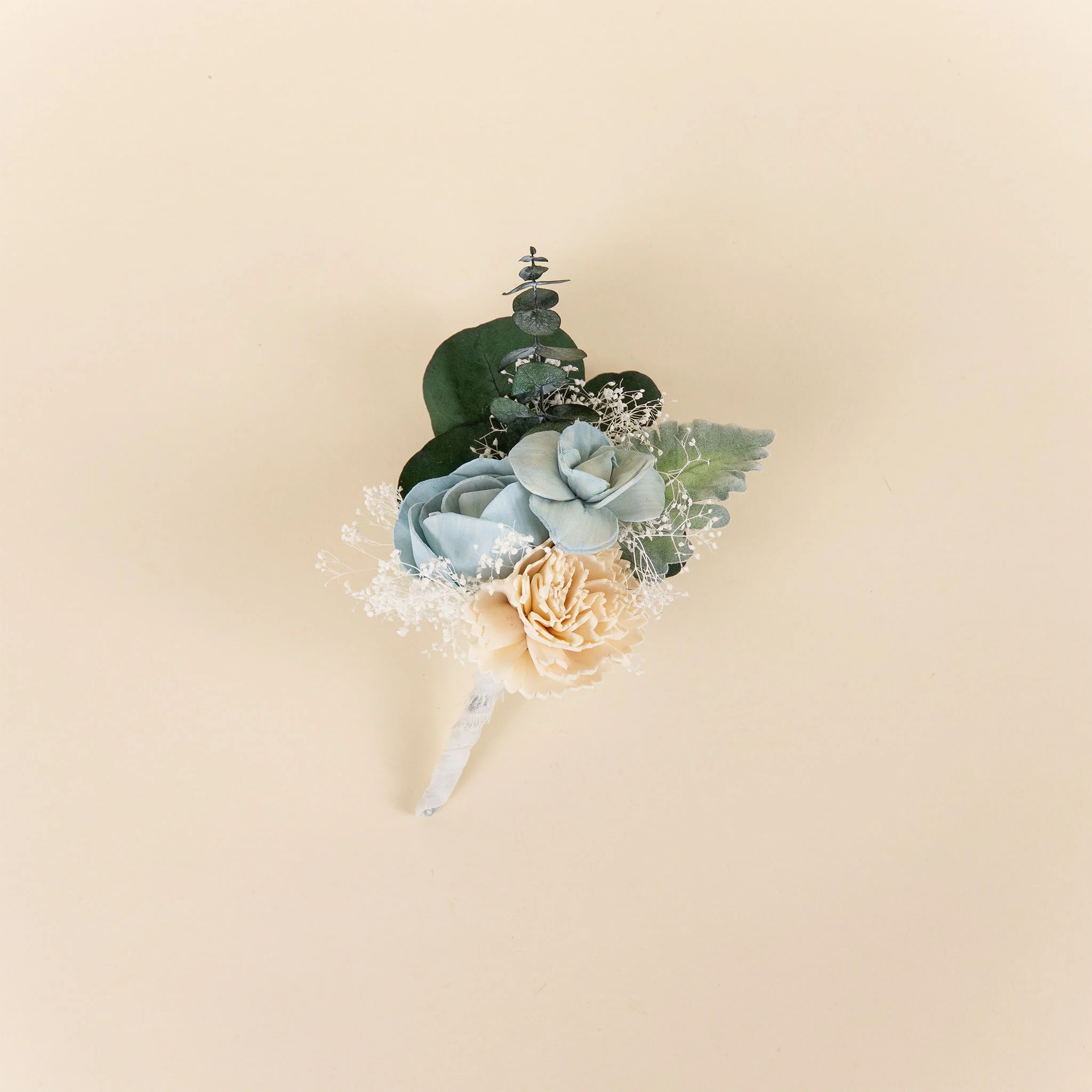 Luxe Ivory Simple Boutonniere - Image 3