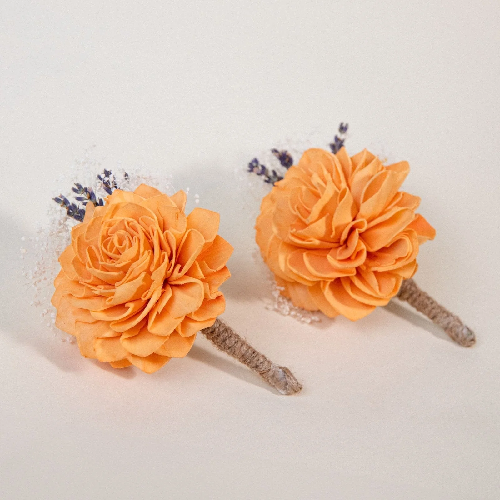 Peach Dawn Father's Boutonniere (Set of 2) - Image 2