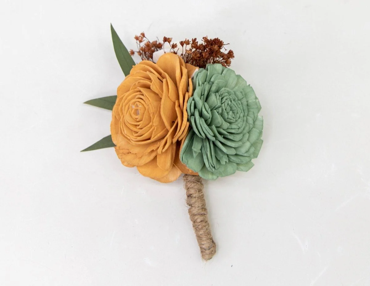 Rustic Chic Boutonniere (Set of 3)* - Image 4