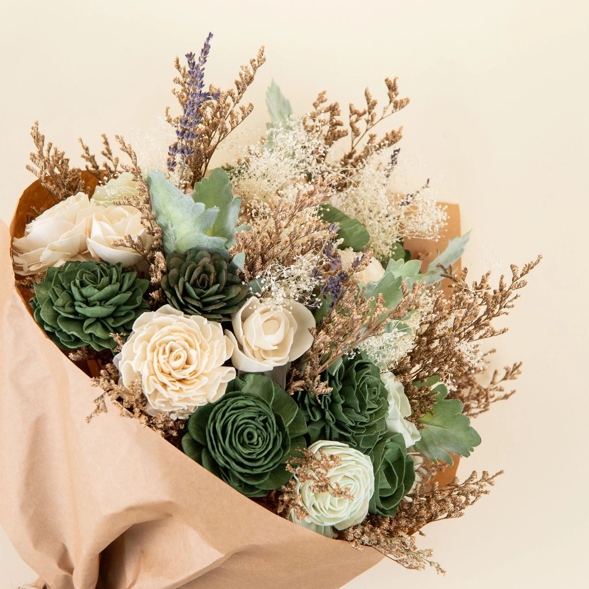Silver Sage Loose Flower Bouquet - Image 3